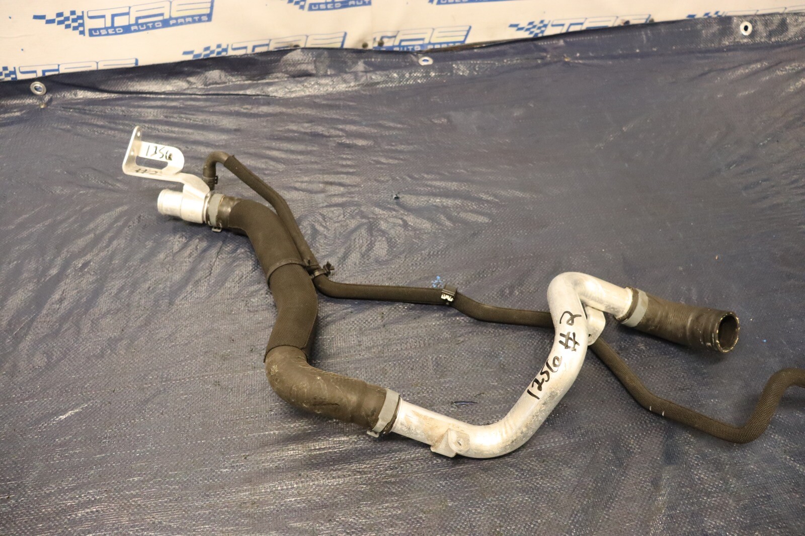 2012 AUDI R8 5.2 QUATTRO SPYDER V10 OEM FRONT OUTER RADIATOR COOLANT PIPE #1256