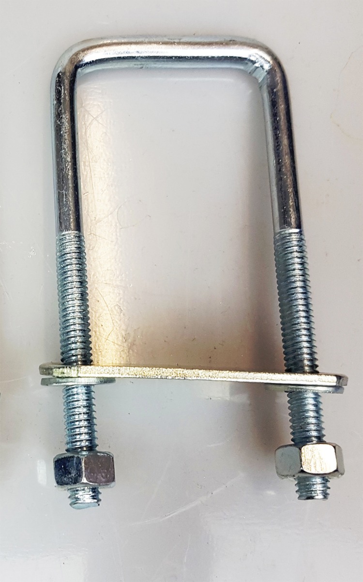 2 X U-Bolt M10 With Clamp Plate And Nuts Galvanised SUPROD - TITAPS O, 16,90