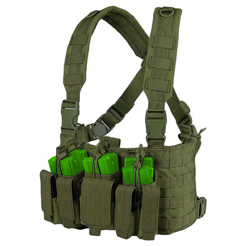 Harnais Tactique De Jambe Condor Avec 3 Poches MOLLE - Neuf - Olive