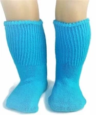 Turquoise Knit Sport Socks for 18 inch Doll Clothes Girl  Accessories