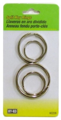 Hy-Ko Prod KC228 4PK Split Key Rings - Quantity 5 | eBay