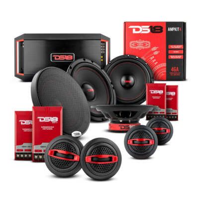 Honda Accord 2008-2019 DS18 Car Speakers Package with Tweeters & Amplifier