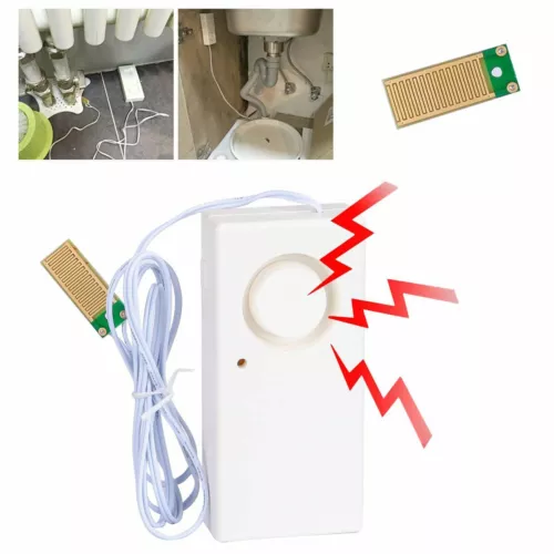 120db Water Leak Alarm Flood Level Overflow Detector Sensor Home Security Alert