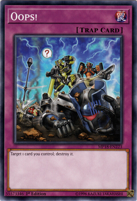 Oops! - MP18-EN223 - Common - 1st Edition x3 - Near Mint