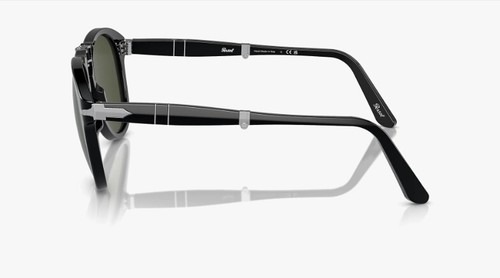 Persol 0P0 714 - 95/31 - Sunglasses - Nero/Verde - Foto 3 di 4