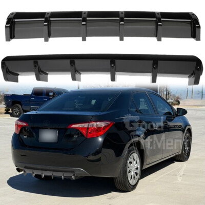 For Toyota Celica T23 Glossy Car Rear Bumper Diffuser Lip Fins Spoiler ...