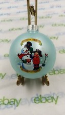 Vtg Campbell's Soup Kids 1998 Collectible Christmas Ornament Snowman Snowflakes