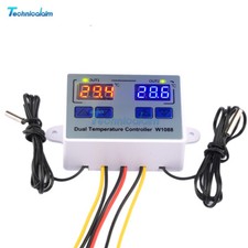 DC12V 24V AC 110-220V W1088 Dual Display Temp...