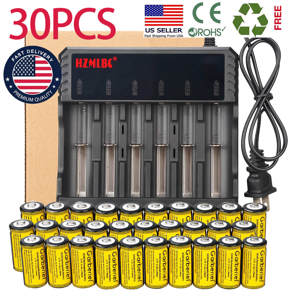 30PCS Li-Ion CR123A Rechargeable Batteries for Netgear Arlo