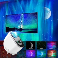 Aurora Borealis LED Galaxy Star Projector Night Light Home Room Decor Lamp