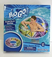 💦H2O GO Stained Glass Swim Ring | Very Colorful 🚛💨