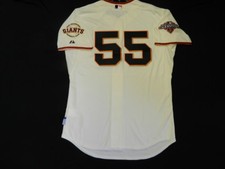 Authentic MAJESTIC SZ. 60 4XL SAN FRANCISCO GIANTS TIM LINCECUM COOL BASE Jersey