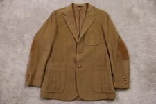 Levis Coat Mens 42L Panatela Corduroy Blazer Elbow Patch Brown Vintage 80s
