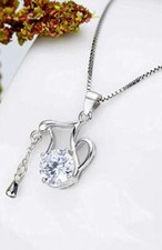 925 STERLING SILVER Constellation Horoscope Zodiac-Cubic Zircon Pendant Necklace