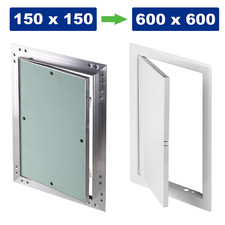 Revisionstür / Revisionsklappe / Stahlblech / Aluminium mit Gipskarton Einlage