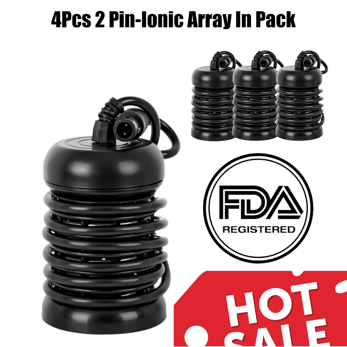 12x Ion Array Elektrode Spule mit 6,3 mm Klinkenstecker für Detox Ion