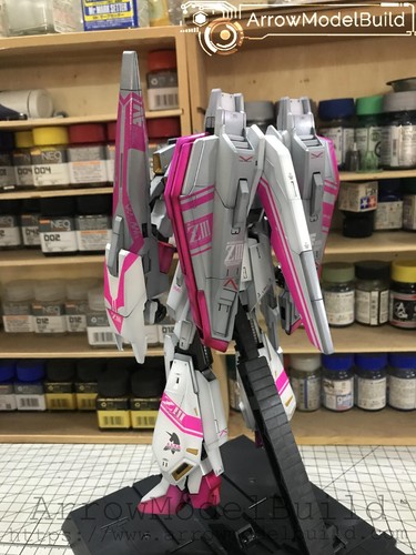 AeroModelBuild Z3 Gundam EW kit modellino MG 1/100 costruito e verniciato - Foto 10 di 13
