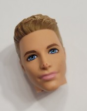 BARBIE KEN HEAD ONLY FASHIONISTAS MOLDED BLONDE HAIR FOR REPLACEMENT OOAK DOLL