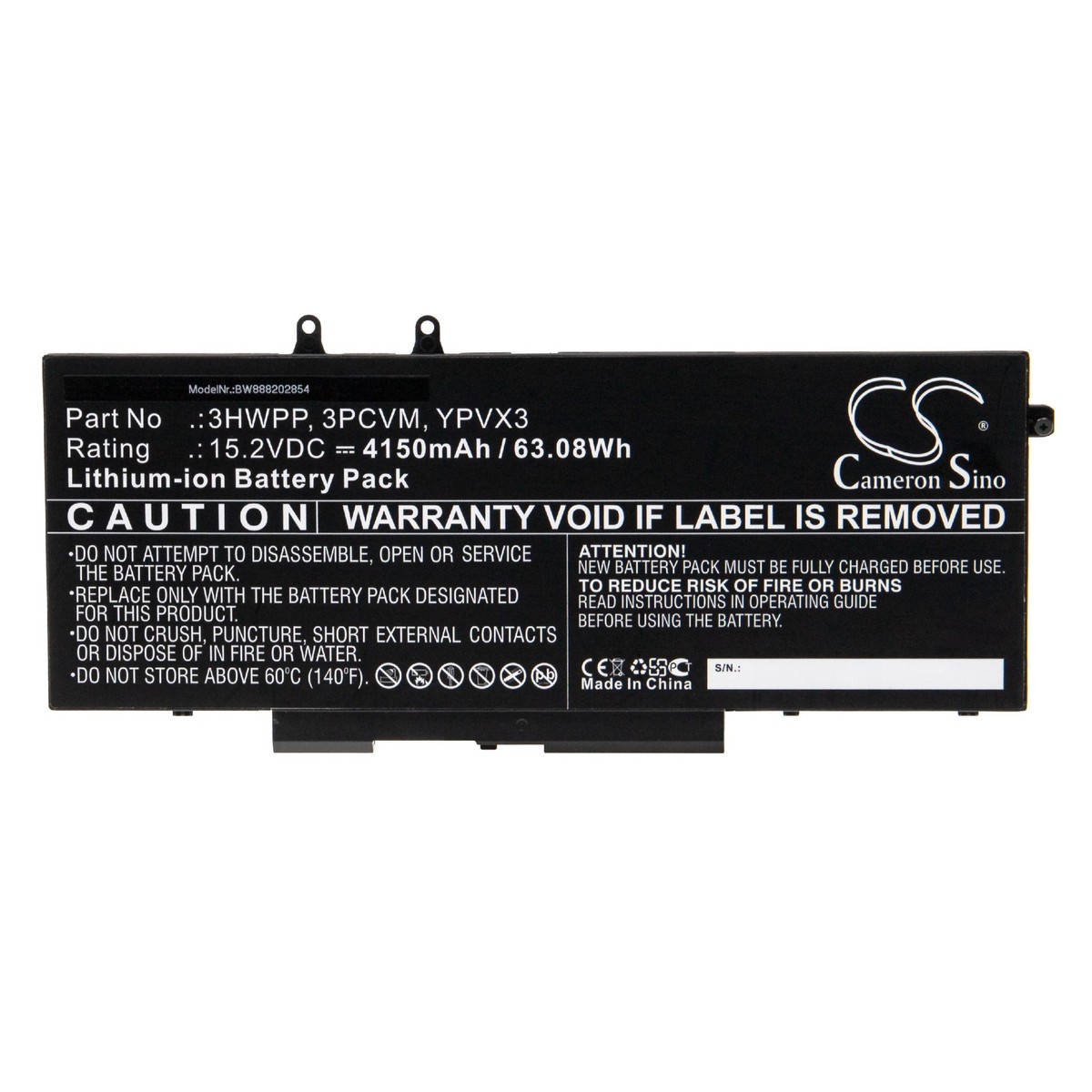 Battery for Dell Latitude 15 5511 N002L551115EMEA 4150mAh UK