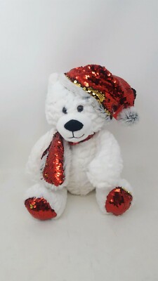 Sequined  Teddy Bear Hat LCW ACCESSORIES Teddy Bear Printed Sequin Detailed Girl  main image 2