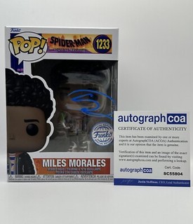 Shameik Moore AUTOGRAMM Spider Man Miles Morales signiert Funko Pop ACOA