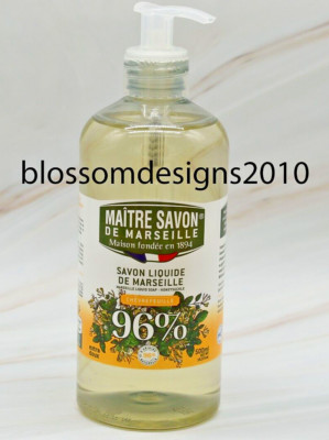 MAITRE SAVON de MARSEILLE Honeysuckle Liquid Soap 16.9 oz