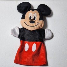 Disney Baby Melissa Doug Mickey Mouse Plush Hand Puppet 7551 Toy 11" Sewn Eyes