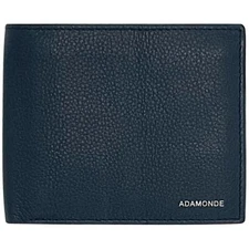 Men's minimalist Dark Blue leather wallet | Slim wallet | New