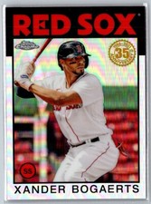 2021 TOPPS 1986 BASEBALL 35TH ANNIVERSARY CHROME XANDER BOGAERTS BOSTON RED SOX