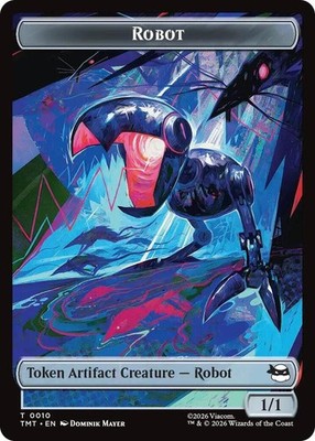 Robot // Food Double-Sided Token T Teenage Mutant Ninja Turtles 10 // 8 NM