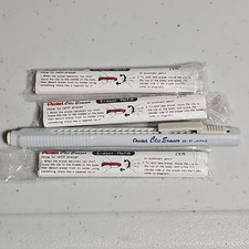 Pentel Clic Eraser w/Refills, ZER, 3ea. 2 Pack, 6 Total Plus ZE-21,  3067331