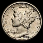 1926 Mercury Dime XF Free USA Shipping 10c Silver