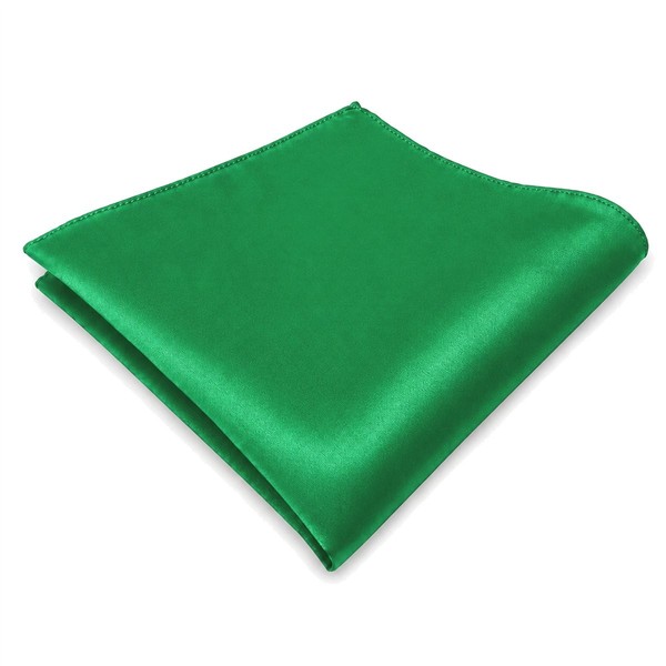 SchöNes Tigertie Einstecktuch GrüN LeuchtgrüN Einfarbig - Tuch Polyester-image