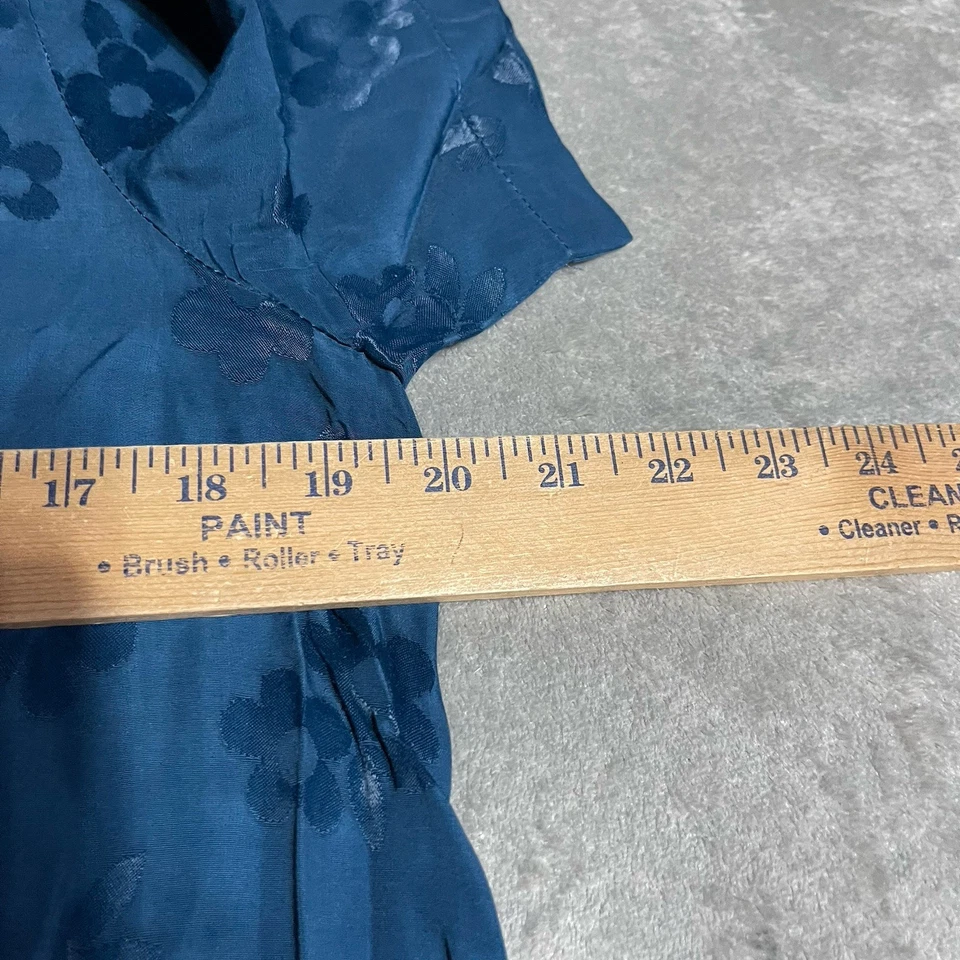 Hatch Dress Womens Medium 2 Blue Floral Short Sleeve The James Maternity - Image 3 of 4