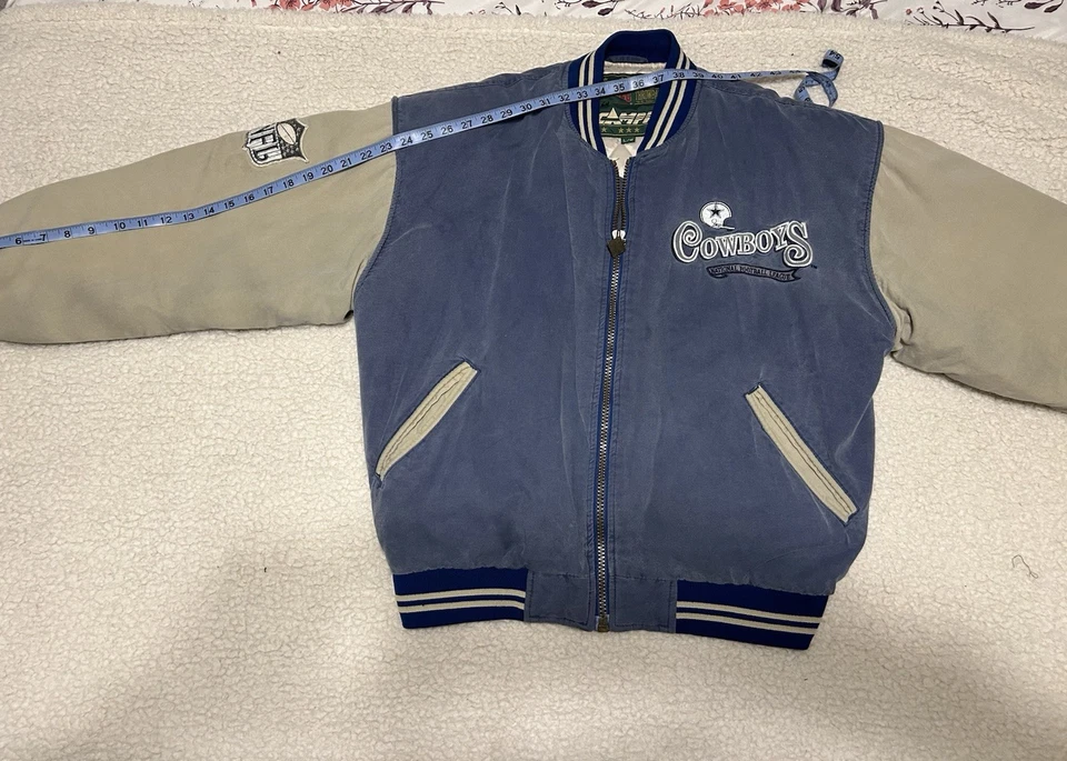 Jaqueta Vintage Dallas Cowboys Noz-moscada Campri Throwback tamanho G - Imagem 3 de 4