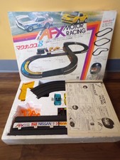 Vintage 70's Tomy Japan AFX Aurora HO Magna Traction Figure 8 Slot Car Set MIB