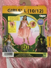 Girl's Halloween Costume, Wicked, Glinda Child Costume, Large 10/12