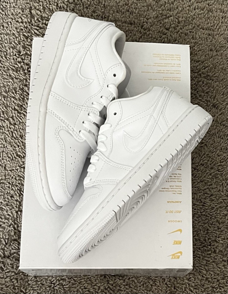 Size 9 - Air Jordan 1 Low Triple White W for sale online | eBay