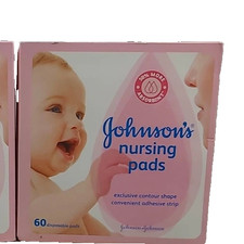 Johnson's Disposable Nursing Pads with Natural Cotton, 60 Ct