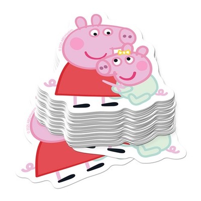 PEPPA PIG EVIE PIG DIE CUT VINYL 50 CT STICKER PACK