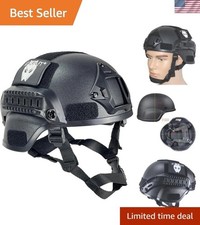Durable MICH 2000 Tactical Airsoft Helmet with Side Rails  Comfortable Padding