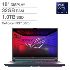 ASUS ROG Strix G18 18" 2.5K 240Hz/3ms Ultra 9 275HX 32GB 1TB SSD RTX 5070 W11H