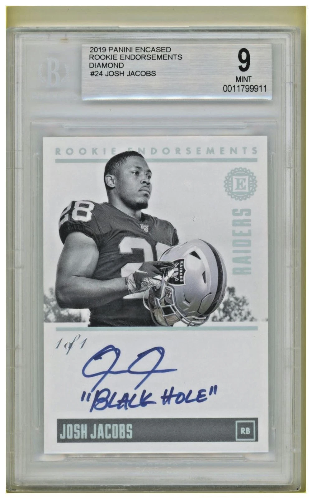 2019 Panini Encased Rookie Endorsements Josh Ja...
