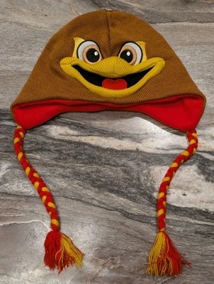 Utah Utes U Zoozatz Beanie Hat Utes Mascot Tassels Cap NCAA Knit Adult One Size