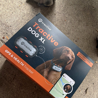 Tractive DOG XL GPS & Health Tracker Adventure Edition Schwarz/Orange