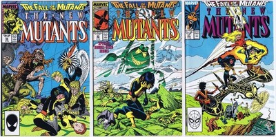 NEW MUTANTS # 59, 60, 61 US Comic 1987 FALL OF THE MUTANTS Konvolut