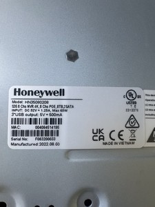 Honeywell HN35080208 8-Channel 4K PoE NVR, 8TB Indoor Network Recorder