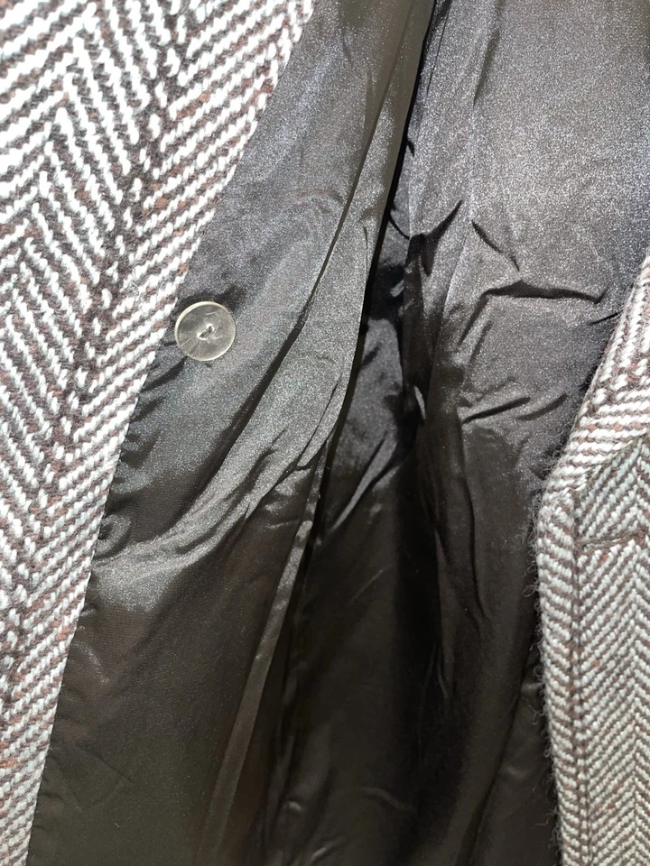 Milly New York Abrigo Mujer Lana Negro y Verde Azulado Doble Pecho Talla 10 Nuevo Con Etiquetas Foto 3 de 4