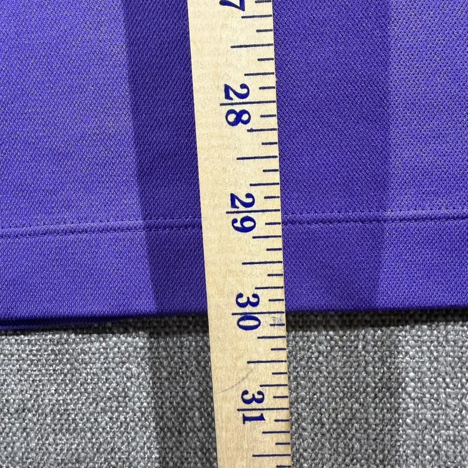 Camisa masculina LSU Tigers XL roxa 2007 campeões nacionais Nike golfe Dri Fit - Imagem 4 de 4