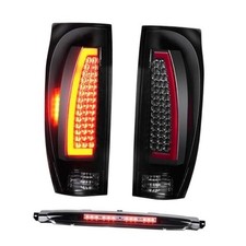 Tail Light 3rd Brake Lamp Taillight Brake Light Chrome Housing Smoked Lens